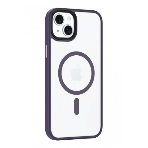 Newface iPhone 15 Kılıf Trex Magneticsafe Kapak - Derin Mor Newface iPhone 15 Kılıf Trex Magneticsafe Kapak - Derin Mor