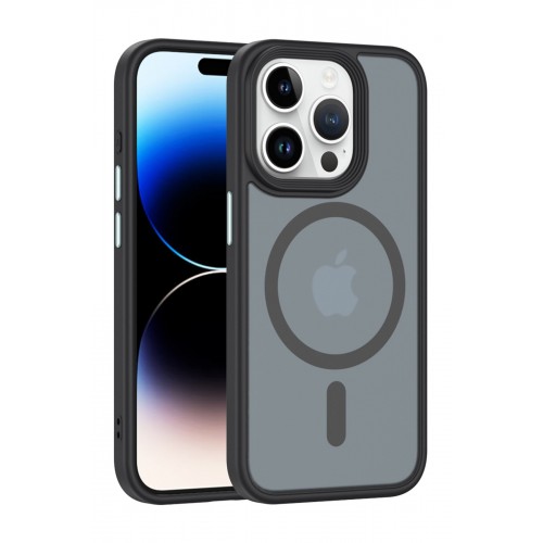 Newface iPhone 15 Pro Max Kılıf Trex Magneticsafe Kapak - Siyah Newface iPhone 15 Pro Max Kılıf Trex Magneticsafe Kapak - Siyah
