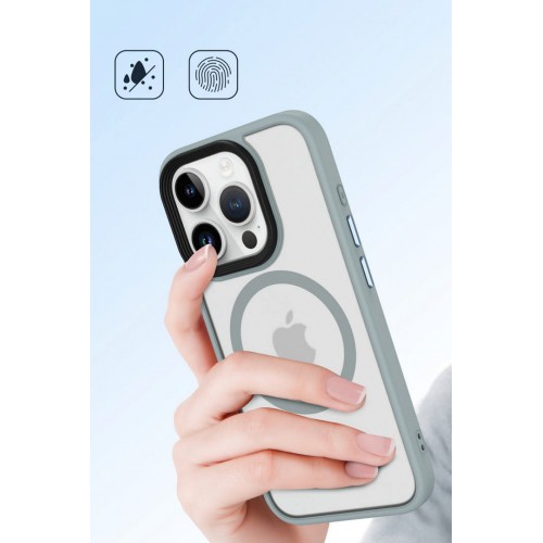 Newface iPhone 15 Pro Max Kılıf Trex Magneticsafe Kapak - Lacivert Newface iPhone 15 Pro Max Kılıf Trex Magneticsafe Kapak - Lacivert