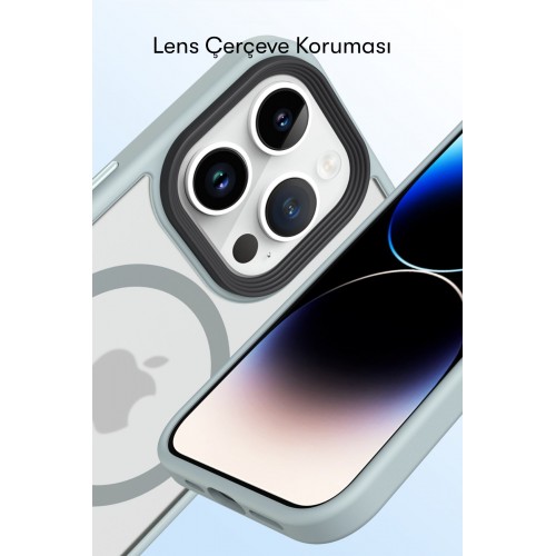 Newface iPhone 13 Kılıf Trex Magneticsafe Kapak - Siyah Newface iPhone 13 Kılıf Trex Magneticsafe Kapak - Siyah