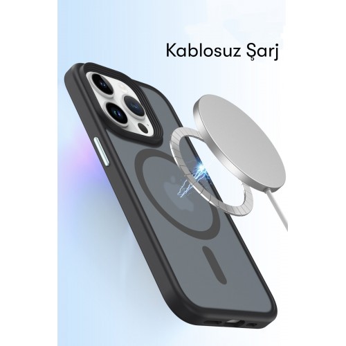 Newface iPhone 13 Kılıf Trex Magneticsafe Kapak - Siyah Newface iPhone 13 Kılıf Trex Magneticsafe Kapak - Siyah