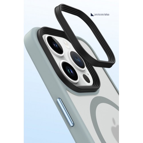 Newface iPhone 14 Kılıf Trex Magneticsafe Kapak - Siyah Newface iPhone 14 Kılıf Trex Magneticsafe Kapak - Siyah