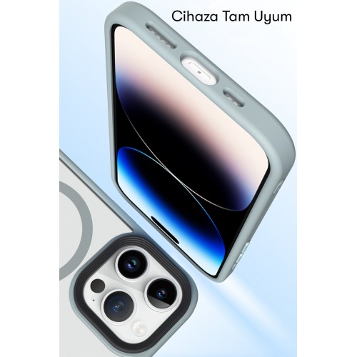 Newface iPhone 14 Kılıf Trex Magneticsafe Kapak - Siyah Newface iPhone 14 Kılıf Trex Magneticsafe Kapak - Siyah