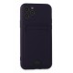 Newface iPhone 11 Pro Kılıf Kelvin Kartvizitli Silikon - Derin Mor Newface iPhone 11 Pro Kılıf Kelvin Kartvizitli Silikon - Derin Mor