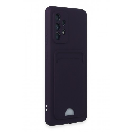 Newface Samsung Galaxy A52 Kılıf Kelvin Kartvizitli Silikon - Derin Mor Newface Samsung Galaxy A52 Kılıf Kelvin Kartvizitli Silikon - Derin Mor