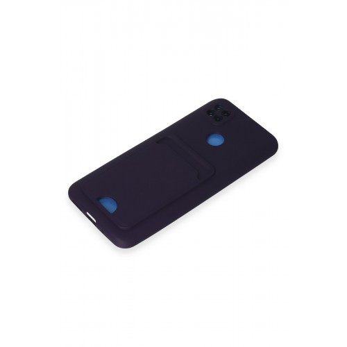 Newface Xiaomi Redmi 9C Kılıf Kelvin Kartvizitli Silikon - Derin Mor Newface Xiaomi Redmi 9C Kılıf Kelvin Kartvizitli Silikon - Derin Mor