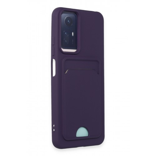 Newface Xiaomi Redmi Note 11 Kılıf Kelvin Kartvizitli Silikon - Derin Mor Newface Xiaomi Redmi Note 11 Kılıf Kelvin Kartvizitli Silikon - Derin Mor