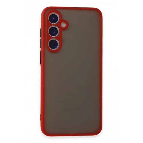 Newface Samsung Galaxy S23 FE Kılıf Montreal Silikon Kapak - Kırmızı Newface Samsung Galaxy S23 FE Kılıf Montreal Silikon Kapak - Kırmızı