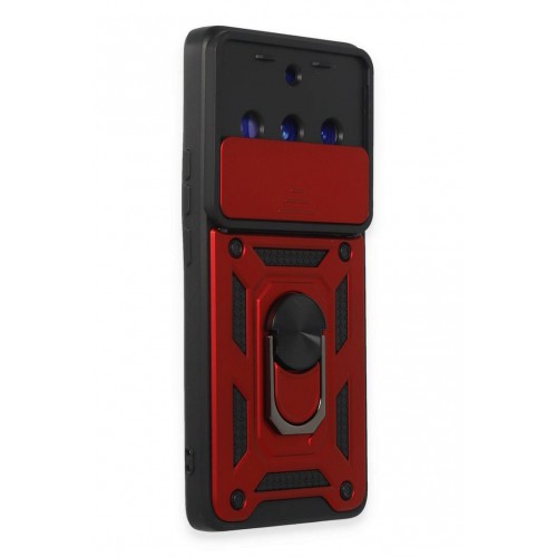 Newface Realme 11 Pro Kılıf Pars Lens Yüzüklü Silikon - Kırmızı Newface Realme 11 Pro Kılıf Pars Lens Yüzüklü Silikon - Kırmızı