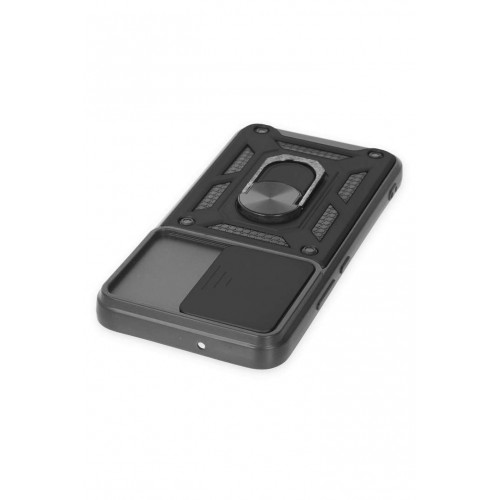 Newface Samsung Galaxy S23 FE Kılıf Pars Lens Yüzüklü Silikon - Siyah Newface Samsung Galaxy S23 FE Kılıf Pars Lens Yüzüklü Silikon - Siyah