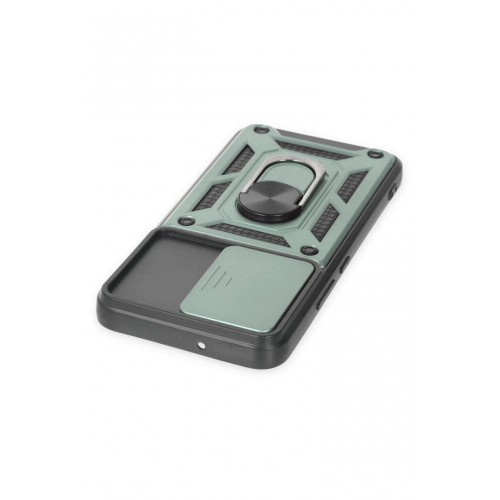 Newface Samsung Galaxy S23 FE Kılıf Pars Lens Yüzüklü Silikon - Yeşil Newface Samsung Galaxy S23 FE Kılıf Pars Lens Yüzüklü Silikon - Yeşil