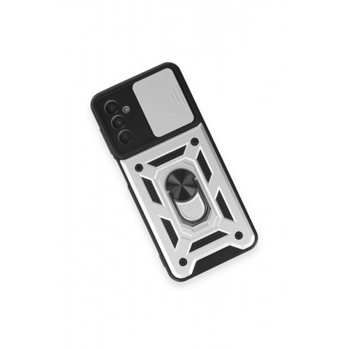 Newface Samsung Galaxy M14 5G Kılıf Pars Lens Yüzüklü Silikon - Gümüş Newface Samsung Galaxy M14 5G Kılıf Pars Lens Yüzüklü Silikon - Gümüş