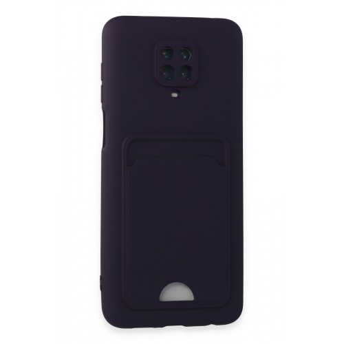 Newface Xiaomi Redmi Note 9S Kılıf Kelvin Kartvizitli Silikon - Derin Mor Newface Xiaomi Redmi Note 9S Kılıf Kelvin Kartvizitli Silikon - Derin Mor