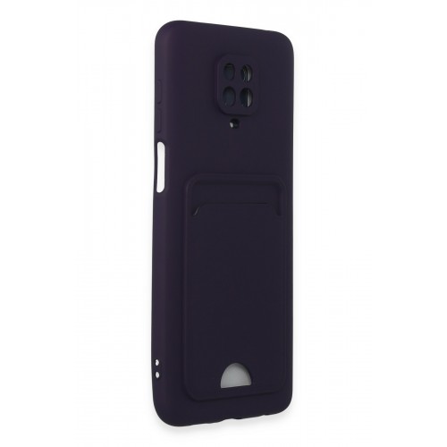 Newface Xiaomi Redmi Note 9S Kılıf Kelvin Kartvizitli Silikon - Derin Mor Newface Xiaomi Redmi Note 9S Kılıf Kelvin Kartvizitli Silikon - Derin Mor