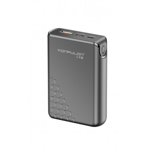 Konfulon A6Q 22.5W Usb 3.0 ve 20W Type-C Çıkışlı 10000 mAh PD Powerbank - Siyah Konfulon A6Q 22.5W Usb 3.0 ve 20W Type-C Çıkışlı 10000 mAh PD Powerbank - Siyah