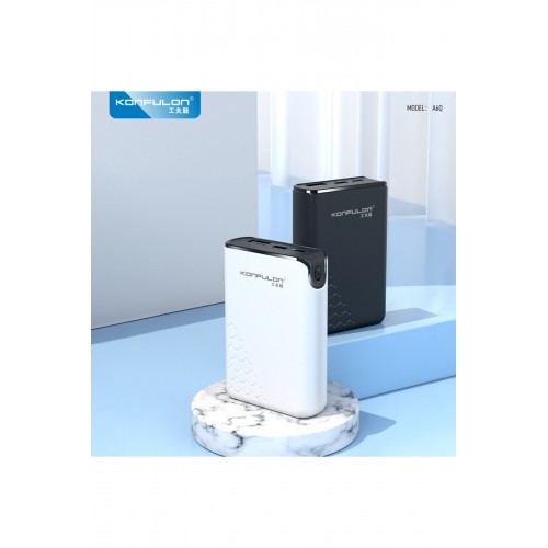Konfulon A6Q 22.5W Usb 3.0 ve 20W Type-C Çıkışlı 10000 mAh PD Powerbank - Beyaz Konfulon A6Q 22.5W Usb 3.0 ve 20W Type-C Çıkışlı 10000 mAh PD Powerbank - Beyaz