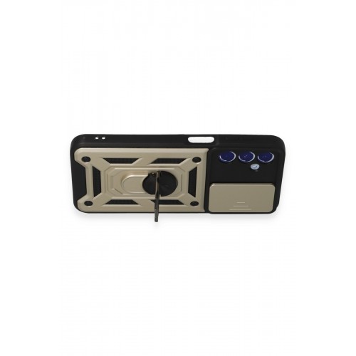 Newface Samsung Galaxy M34 5G Kılıf Pars Lens Yüzüklü Silikon - Gold Newface Samsung Galaxy M34 5G Kılıf Pars Lens Yüzüklü Silikon - Gold