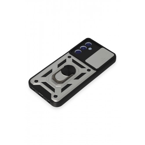 Newface Samsung Galaxy M34 5G Kılıf Pars Lens Yüzüklü Silikon - Gümüş Newface Samsung Galaxy M34 5G Kılıf Pars Lens Yüzüklü Silikon - Gümüş