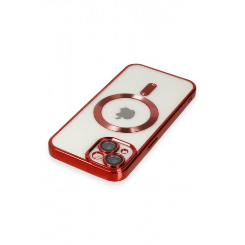 Newface iPhone 15 Kılıf Kross Magneticsafe Kapak - Kırmızı Newface iPhone 15 Kılıf Kross Magneticsafe Kapak - Kırmızı