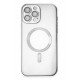 Newface iPhone 15 Pro Kılıf Kross Magneticsafe Kapak - Gümüş Newface iPhone 15 Pro Kılıf Kross Magneticsafe Kapak - Gümüş