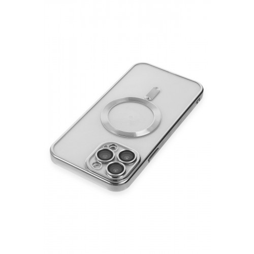 Newface iPhone 15 Pro Kılıf Kross Magneticsafe Kapak - Gümüş Newface iPhone 15 Pro Kılıf Kross Magneticsafe Kapak - Gümüş