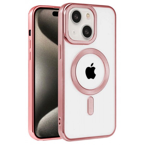 Newface iPhone 15 Kılıf Kronos Magsafe Kapak - Rose Gold Newface iPhone 15 Kılıf Kronos Magsafe Kapak - Rose Gold