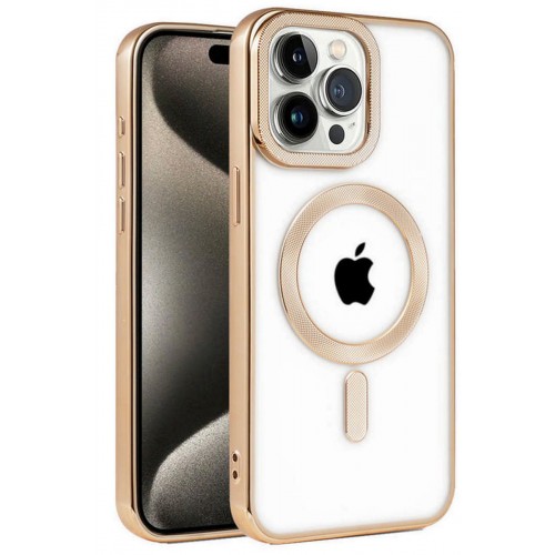 Newface iPhone 15 Pro Max Kılıf Kronos Magsafe Kapak - Gold Newface iPhone 15 Pro Max Kılıf Kronos Magsafe Kapak - Gold