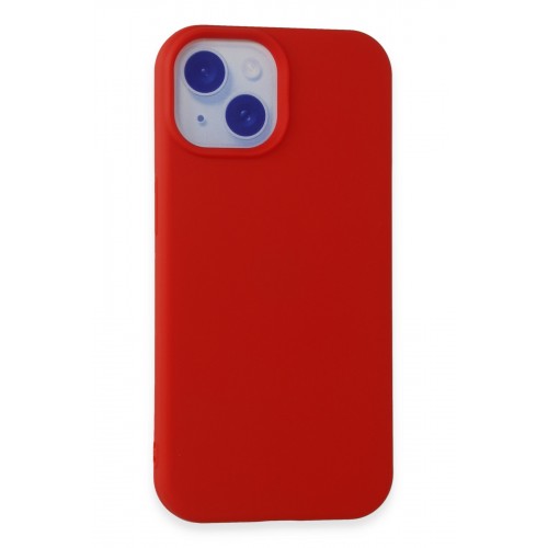 Newface iPhone 15 Kılıf First Silikon - Kırmızı Newface iPhone 15 Kılıf First Silikon - Kırmızı