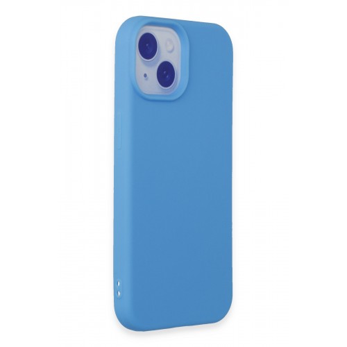 Newface iPhone 15 Plus Kılıf First Silikon - Mavi Newface iPhone 15 Plus Kılıf First Silikon - Mavi