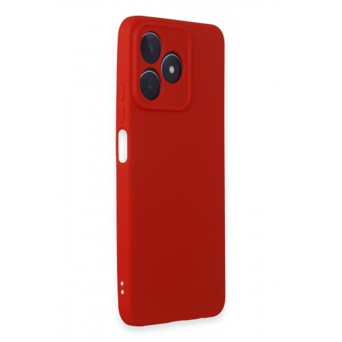 Newface Realme C53 Kılıf First Silikon - Kırmızı Newface Realme C53 Kılıf First Silikon - Kırmızı