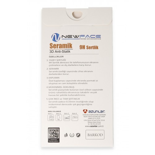 Newface Samsung Galaxy A72 3D Antistatik Mat Seramik Nano Ekran Koruyucu Newface Samsung Galaxy A72 3D Antistatik Mat Seramik Nano Ekran Koruyucu