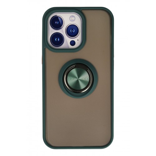 Newface iPhone 15 Pro Max Kılıf Montreal Yüzüklü Silikon Kapak - Yeşil Newface iPhone 15 Pro Max Kılıf Montreal Yüzüklü Silikon Kapak - Yeşil