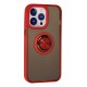 Newface iPhone 15 Pro Max Kılıf Montreal Yüzüklü Silikon Kapak - Kırmızı Newface iPhone 15 Pro Max Kılıf Montreal Yüzüklü Silikon Kapak - Kırmızı