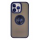 Newface iPhone 15 Pro Max Kılıf Montreal Yüzüklü Silikon Kapak - Lacivert Newface iPhone 15 Pro Max Kılıf Montreal Yüzüklü Silikon Kapak - Lacivert