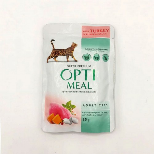 Optimeal Hindili Ciğerli Balkabağı Soslu Yaş Kedi Maması 85 Gr Optimeal Hindili Ciğerli Balkabağı Soslu Yaş Kedi Maması 85 Gr