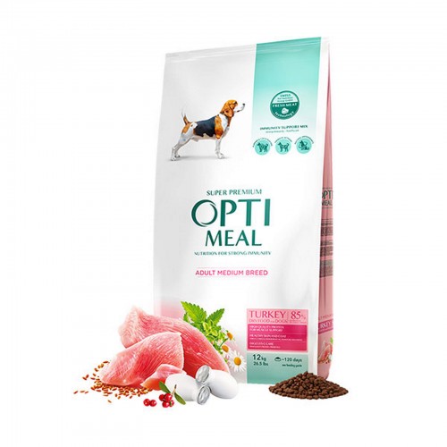 Optimeal Süper Premium Hindili Orta Irk Yetişkin Köpek Maması 12 Kg Optimeal Süper Premium Hindili Orta Irk Yetişkin Köpek Maması 12 Kg