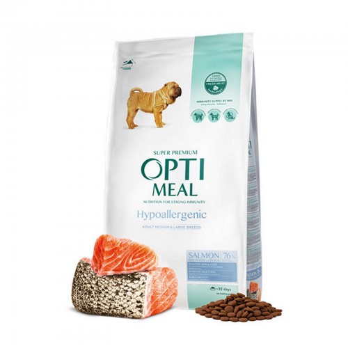 Optimeal Süper Premium Somonlu Orta-İri Irk Yetişkin Hipoalerjenik Köpek Maması 4 Kg Optimeal Süper Premium Somonlu Orta-İri Irk Yetişkin Hipoalerjenik Köpek Maması 4 Kg