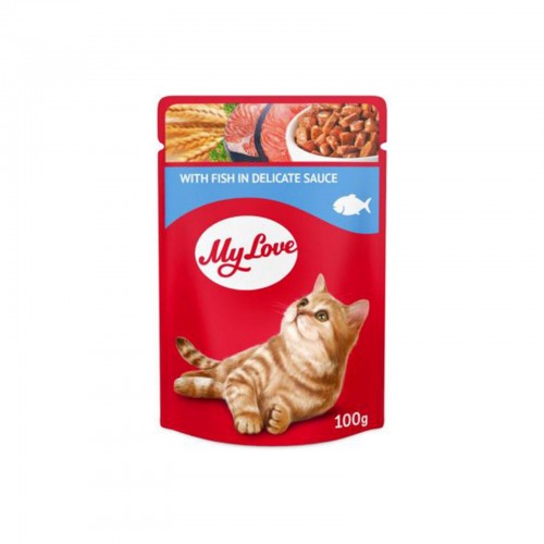 MY LOVE SOS İÇINDE BALIK ETLI POUCH KEDI MAMASI 100 GR X 6 ADET MY LOVE SOS İÇINDE BALIK ETLI POUCH KEDI MAMASI 100 GR X 6 ADET