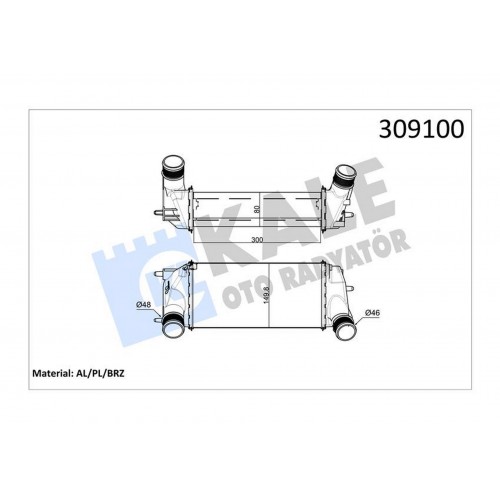TURBO INTERCOOLER RADYATORU COURIER 14 FIESTA 13 B MAX 12 1.0 ECOBOOST TURBO INTERCOOLER RADYATORU COURIER 14 FIESTA 13 B MAX 12 1.0 ECOBOOST
