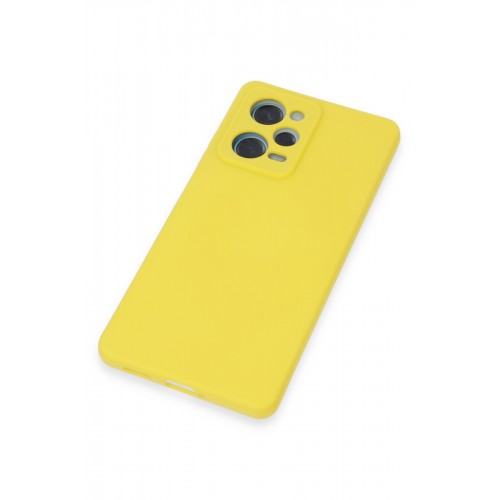 Newface Xiaomi Poco X5 5G Kılıf Nano içi Kadife Silikon - Sarı Newface Xiaomi Poco X5 5G Kılıf Nano içi Kadife Silikon - Sarı