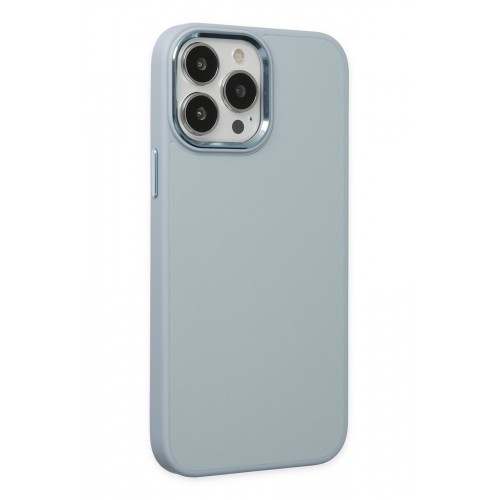 Newface iPhone 13 Pro Kılıf Asya Deri Silikon - Sierra Blue Newface iPhone 13 Pro Kılıf Asya Deri Silikon - Sierra Blue