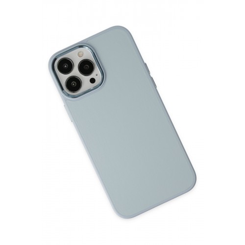 Newface iPhone 13 Pro Kılıf Asya Deri Silikon - Sierra Blue Newface iPhone 13 Pro Kılıf Asya Deri Silikon - Sierra Blue