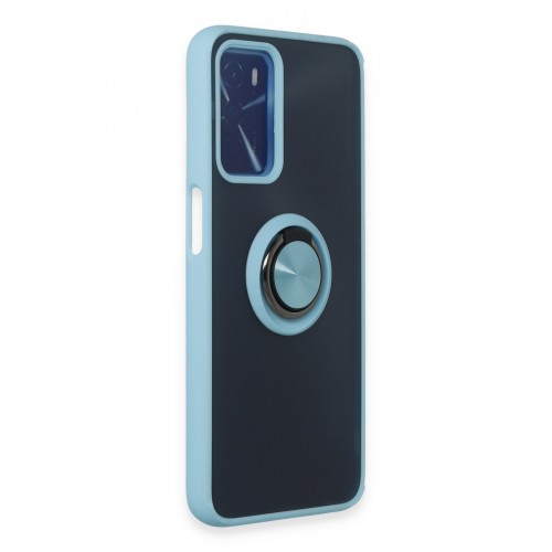 Newface Oppo A55 Kılıf Montreal Yüzüklü Silikon Kapak - Buz Mavi Newface Oppo A55 Kılıf Montreal Yüzüklü Silikon Kapak - Buz Mavi