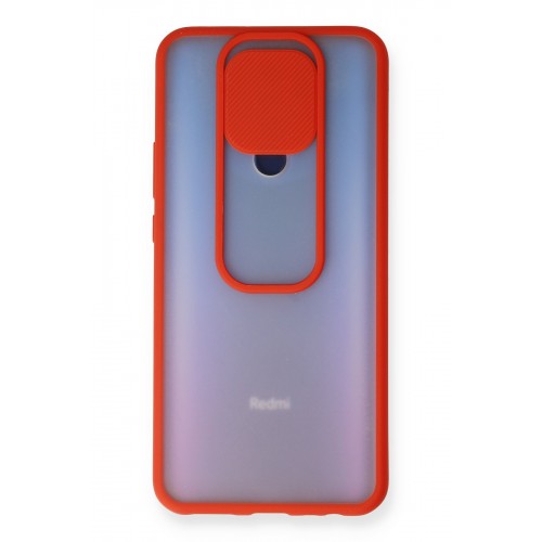 Newface Xiaomi Redmi 9 Kılıf Palm Buzlu Kamera Sürgülü Silikon - Kırmızı Newface Xiaomi Redmi 9 Kılıf Palm Buzlu Kamera Sürgülü Silikon - Kırmızı