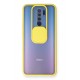 Newface Xiaomi Redmi 9 Kılıf Palm Buzlu Kamera Sürgülü Silikon - Sarı Newface Xiaomi Redmi 9 Kılıf Palm Buzlu Kamera Sürgülü Silikon - Sarı