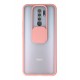 Newface Xiaomi Redmi 9 Kılıf Palm Buzlu Kamera Sürgülü Silikon - Pembe Newface Xiaomi Redmi 9 Kılıf Palm Buzlu Kamera Sürgülü Silikon - Pembe