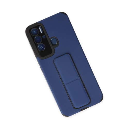 Newface Tecno Pova Neo Kılıf Mega Standlı Silikon - Mavi Newface Tecno Pova Neo Kılıf Mega Standlı Silikon - Mavi