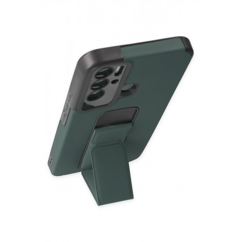 Newface Tecno Pova Neo Kılıf Mega Standlı Silikon - Yeşil Newface Tecno Pova Neo Kılıf Mega Standlı Silikon - Yeşil
