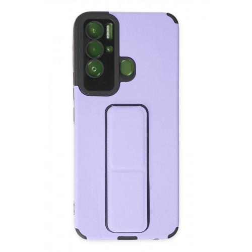 Newface Tecno Pova Neo Kılıf Mega Standlı Silikon - Lila Newface Tecno Pova Neo Kılıf Mega Standlı Silikon - Lila