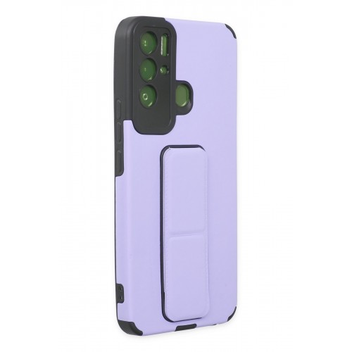 Newface Tecno Pova Neo Kılıf Mega Standlı Silikon - Lila Newface Tecno Pova Neo Kılıf Mega Standlı Silikon - Lila